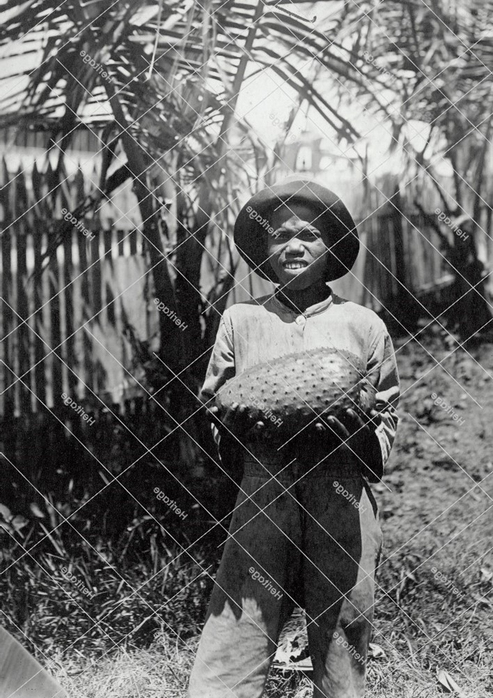 Young Boy with Jackfruit – British Guiana (early 1900’s)