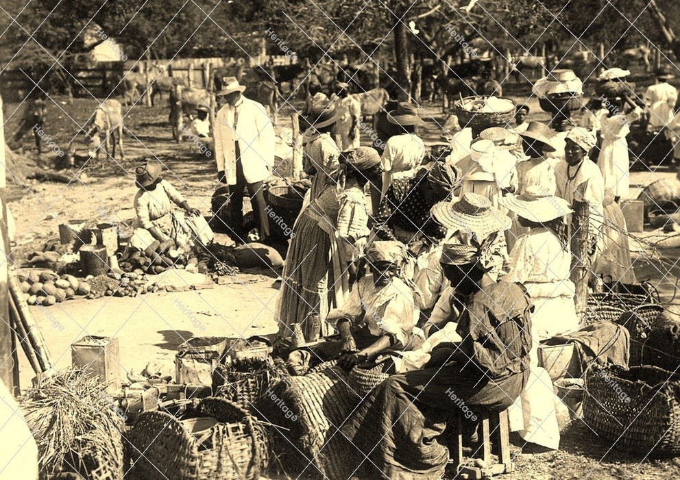 ‘Market Day’ – Jamaica about late 1890s